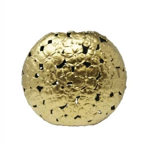 Ваза керамическая золото 17 см Prima BUREAU ДИЗАЙНЕРСКИЕ 263043 Золото