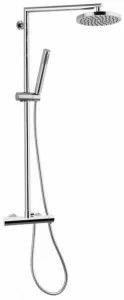 Remer Rubinetterie Настенная душевая стойка из хромированной латуни с ручным душем Minimal N 37 rb