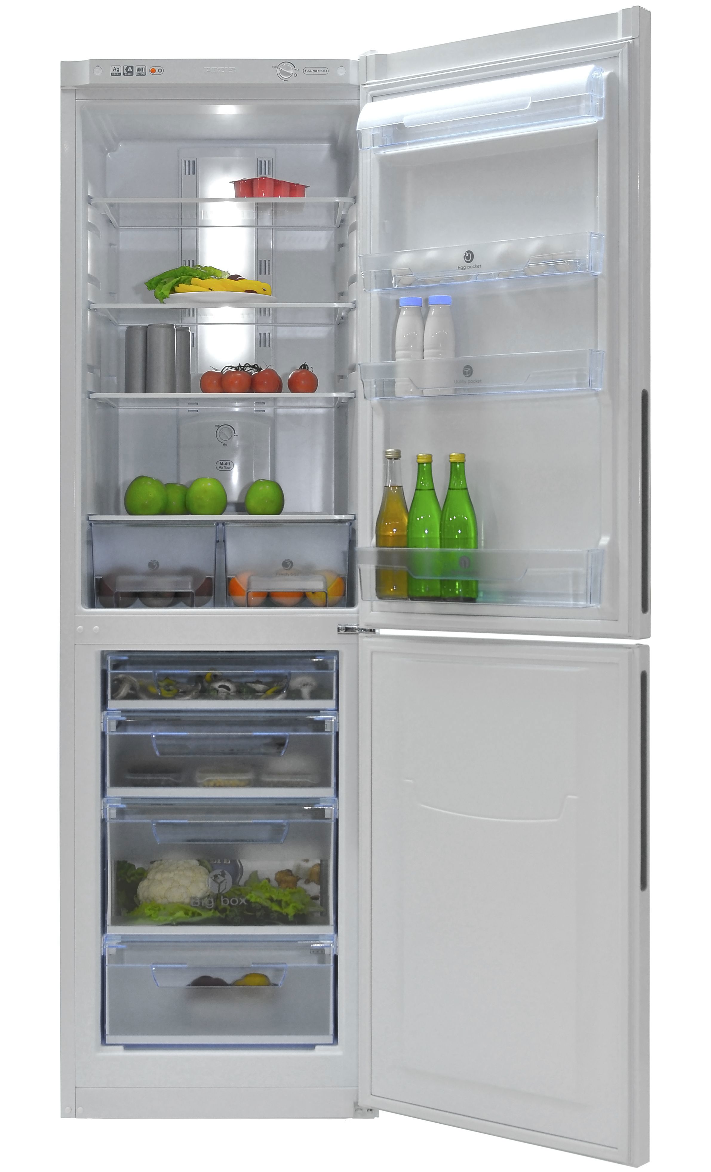 90469234 Отдельностоящий холодильник RKF NF-172 60x203 см цвет белый STLM-0239119 POZIS
