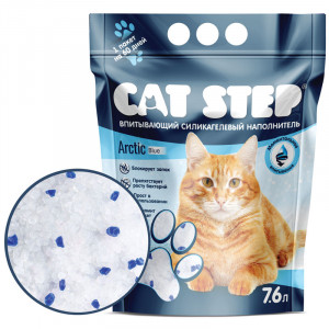 ПР0050021 Наполнитель для кошачьего туалета Arctic Blue впитывающий силикагелевый, 7,6л CAT STEP