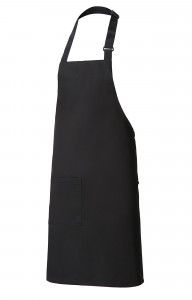 60125 Фартук с нагрудником black (черный) HORECA  Одежда для официантов  размер