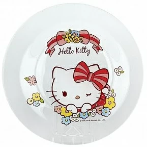 Тарелка Hello Kitty 19,5 см КОРАЛЛ HELLO KITTY 029583 Прозрачный