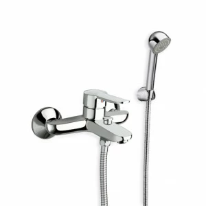 CRI2P100 Внешний смеситель для ванны с гибким шлангом и ручным душем против известкового налета Cristina Rubinetterie