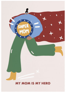 531597 Открытка "Super Mom" Opaperpaper