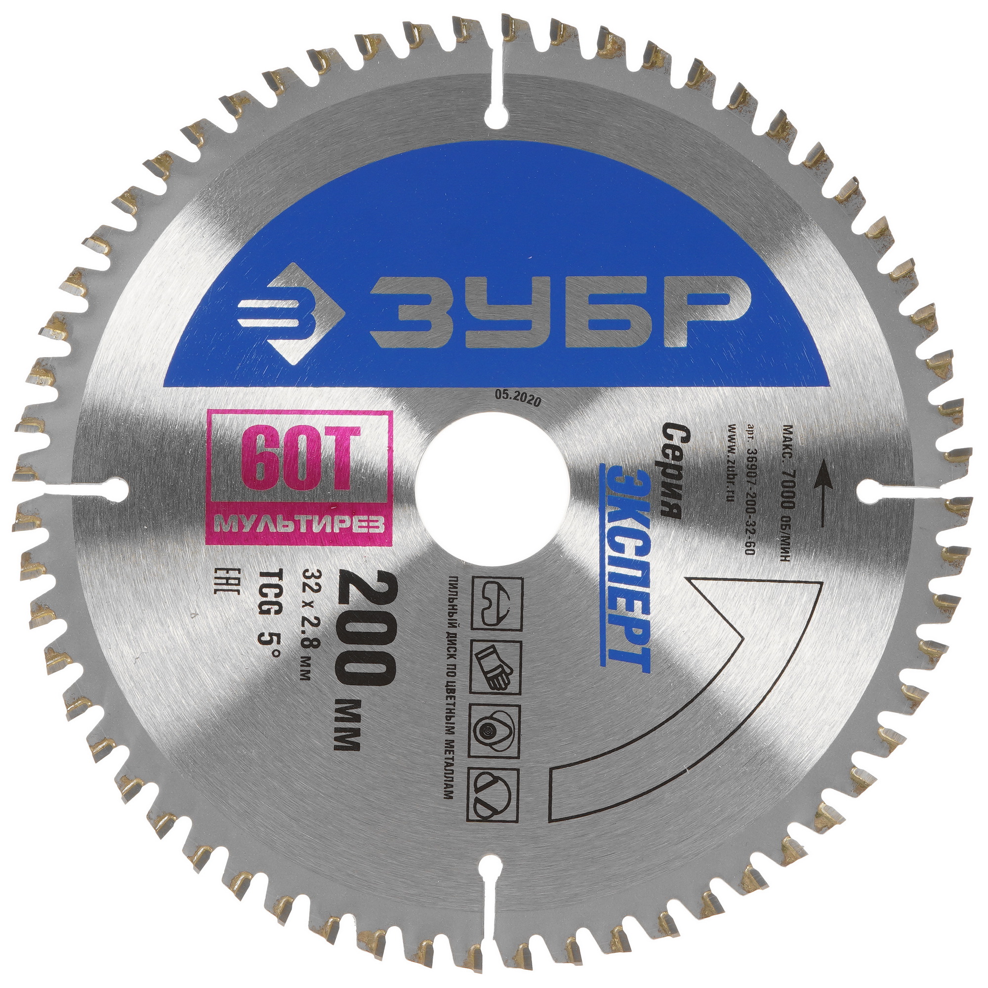 Диск пильный ЗУБР 36907-200-32-60 5318237 STDN-0133565
