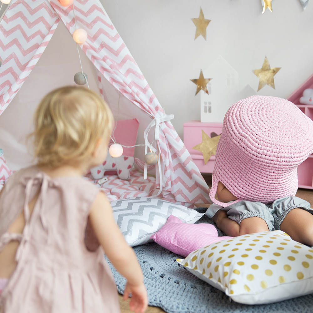 Вигвам Pink Zigzag с окном,карманом и флажками VAMVIGVAM PINK ZIGZAG 281529 Розовый Santreyd  - Вид №7