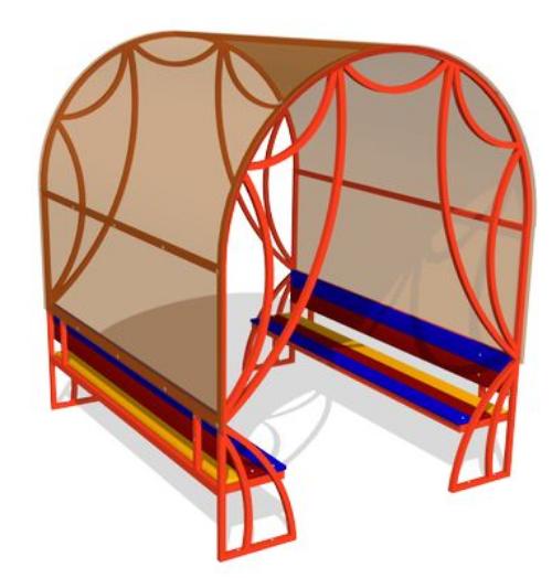 SHTR01.01.01-MB.MD ШТОРЫ 01, беседка детская LAB.Space  - Вид №1