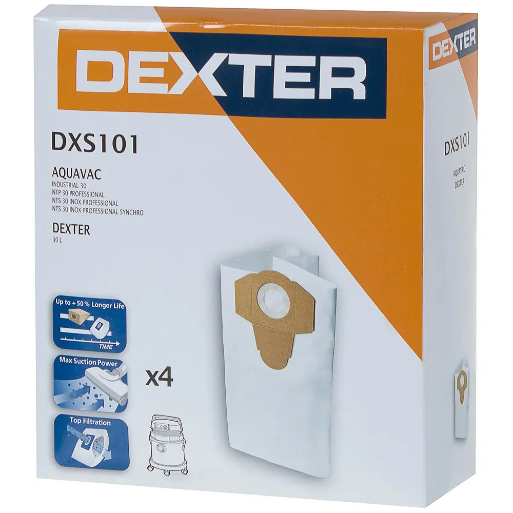 Мешки тканевые для пылесоса Dexter DXS101 30 л, 5 шт STLM-2149542 - Вид №4