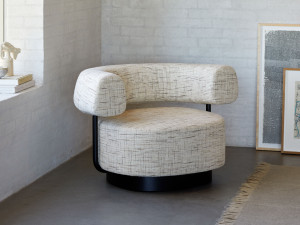 Ткань поворотный стул с подлокотниками