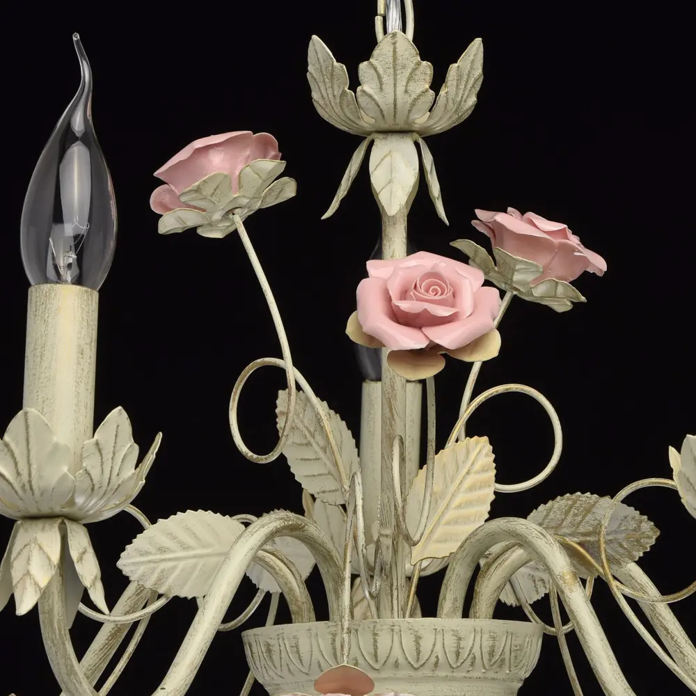 Люстра Букет 5xE14x60 Вт, металл, цвет белый MW-Light STLM-2163340 - Вид №11