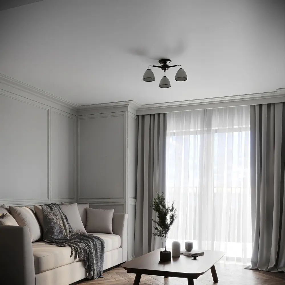 Люстра потолочная KREAFORTA Zeya 3 ламп цвет белый STLM-2139758 - Вид №9