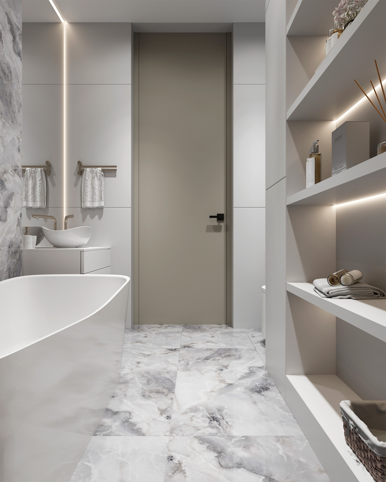 Керамогранит INVISIBLE ONYX GREY 60х120 Arcadia Ceramica FP1026-A STLM-1438068 89384202 - Вид №3