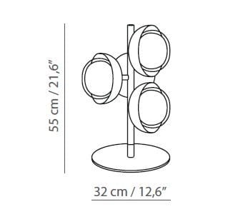 Настольная лампа из металла и боросиликатного стекла Tooy ARCH-00057631 - Вид №2