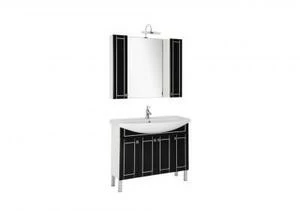 Мебель для ванной Aquanet Честер 105 черный/серебро
