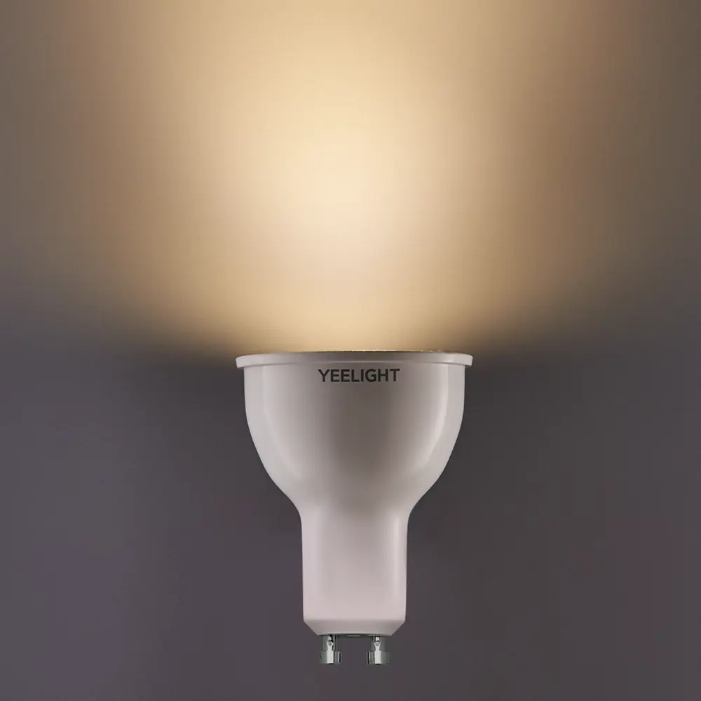 Лампа умная светодиодная Yeelight GU10 200-240 В 5 Вт спот прозрачная 350 лм регулируемый цвет света RGBW для диммера STLM-2132698 - Вид №3