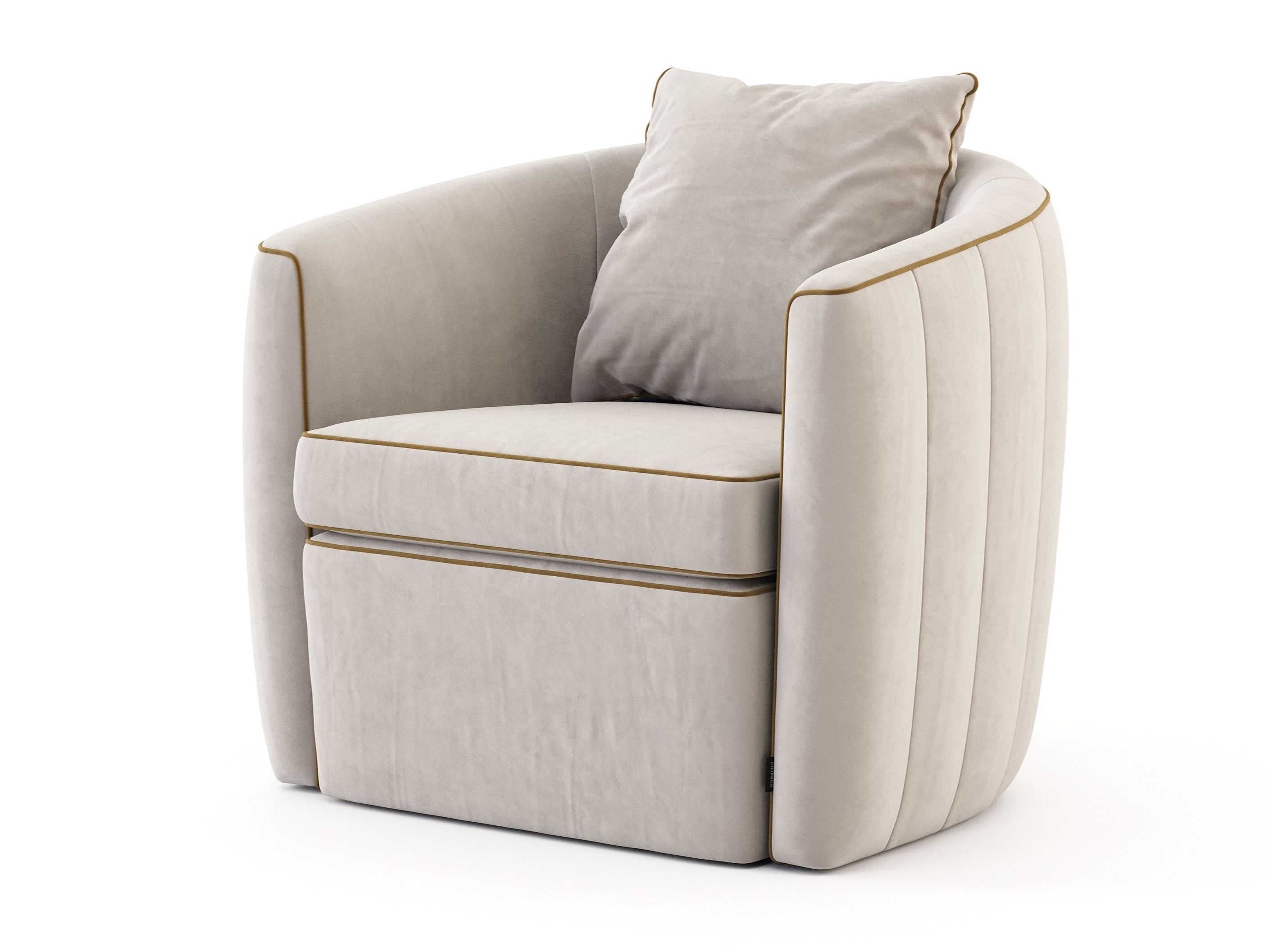 Бархатное кресло с подлокотниками Stylish Club Fortune ARCH-00031938