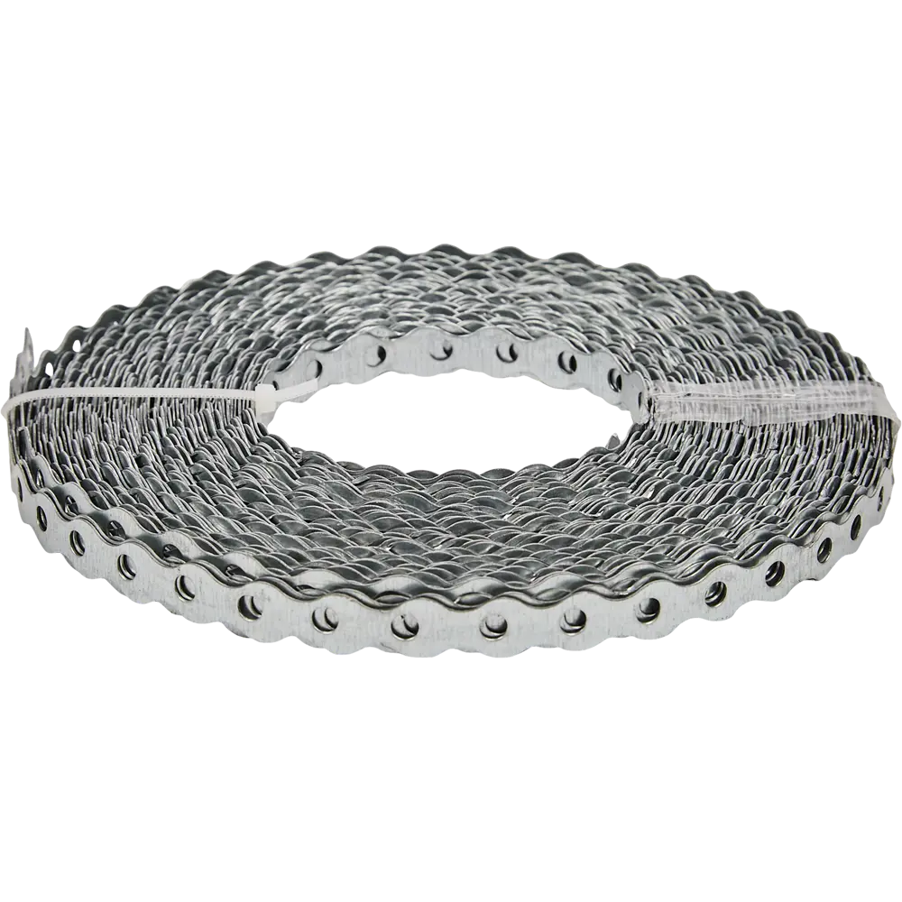 Перфорированная лента волна LV 12x0.75 25 м оцинкованная сталь цвет серебро Santreyd STLM-2090097