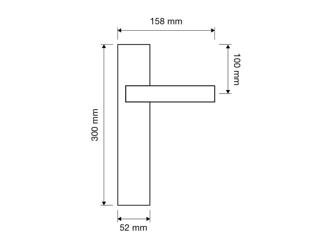 Латунная ручка на пластине LINEA CALI' ARCH-00059316 - Вид №3