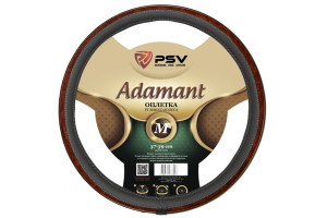 17867839 Оплётка на руль ADAMANT PRESTIGE Fiber серый, М 121964 PSV