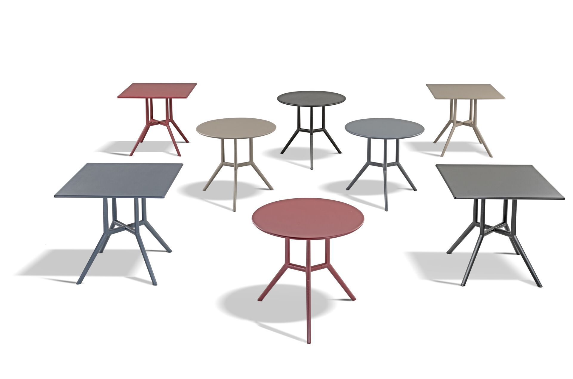 Квадратный стол из инженерного пластика со спицами GABER JUNIPER 4 SQUARE ARCH-00109333 - Вид №2