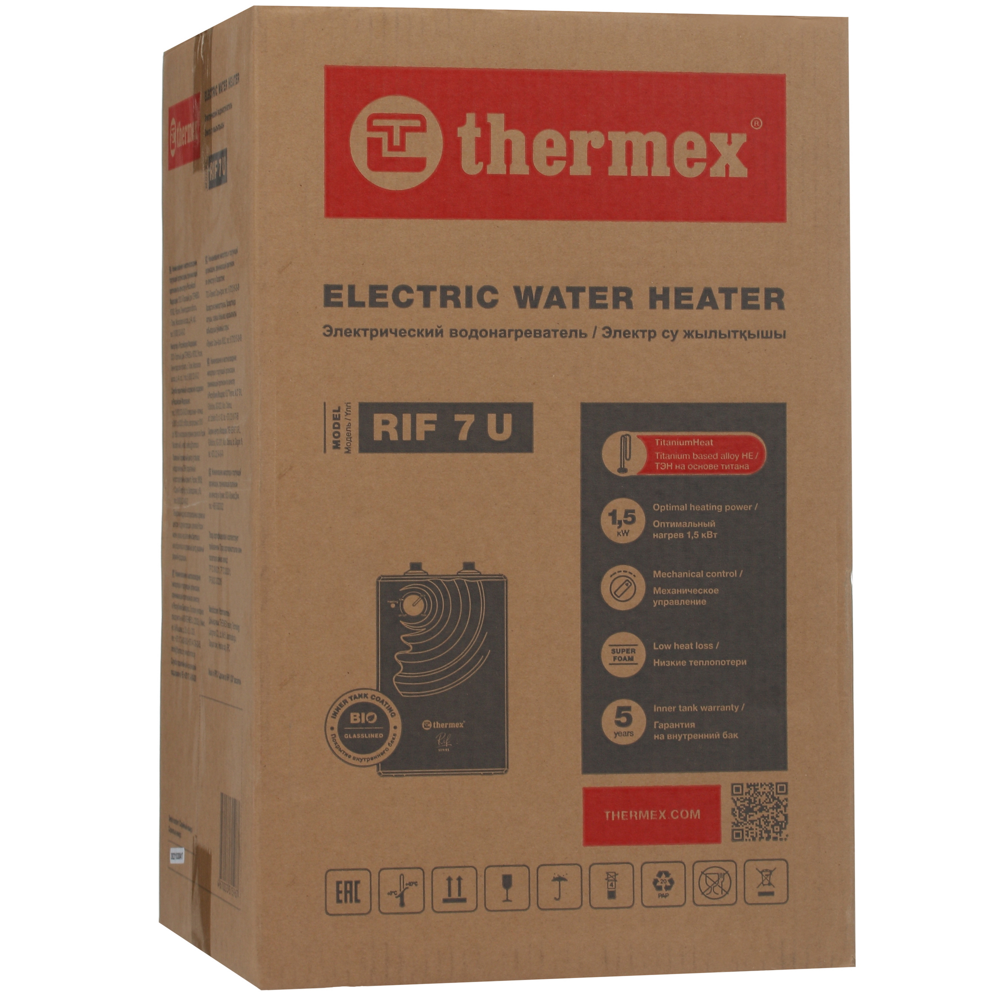 9958383 Водонагреватель электрический Thermex Rif 7 U STDN-0095353 - Вид №7