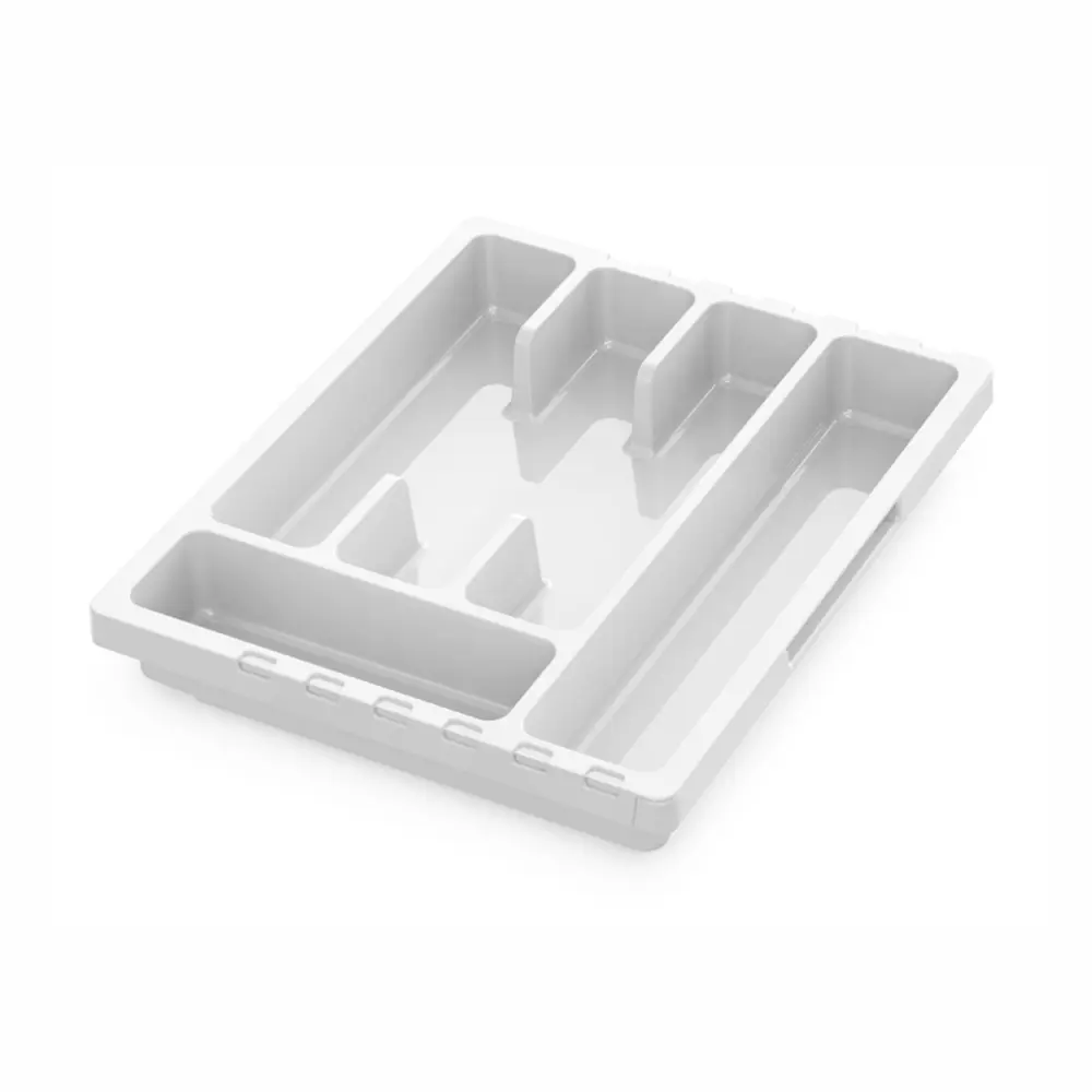 Лоток для столовых приборов 6 отсеков Мартика 5.6x30x36 см полипропилен цвет белый STLM-2014231 - Вид №1