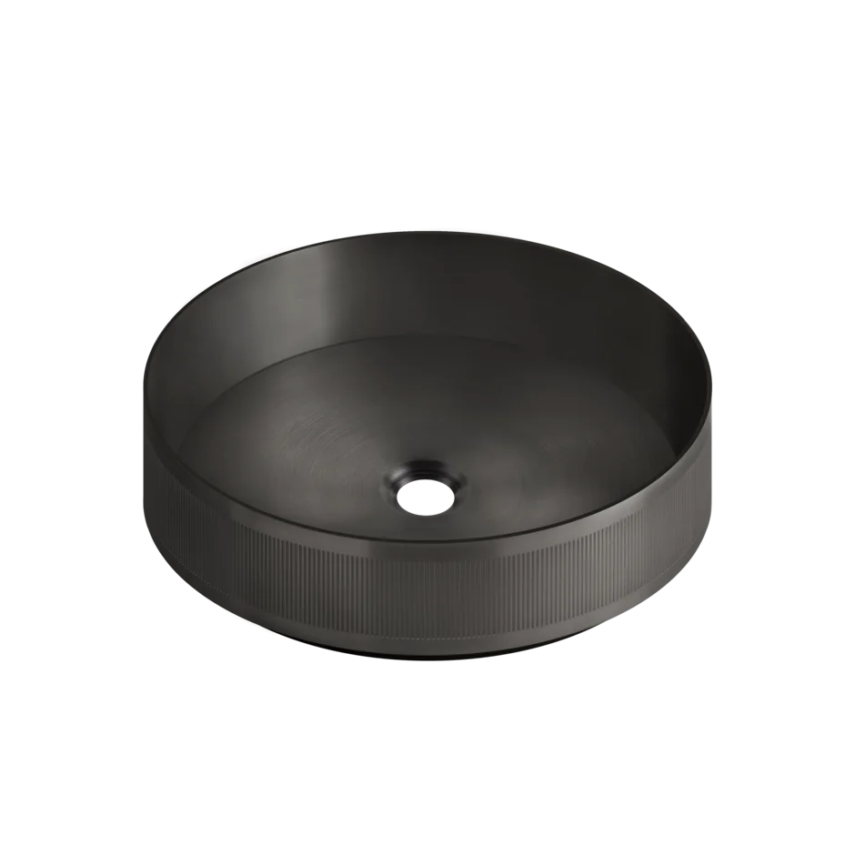 Умывальник 65601 707 Gessi Venti20 ЧЕРНЫЙ МЕТАЛЛ BR. PVD 65601707