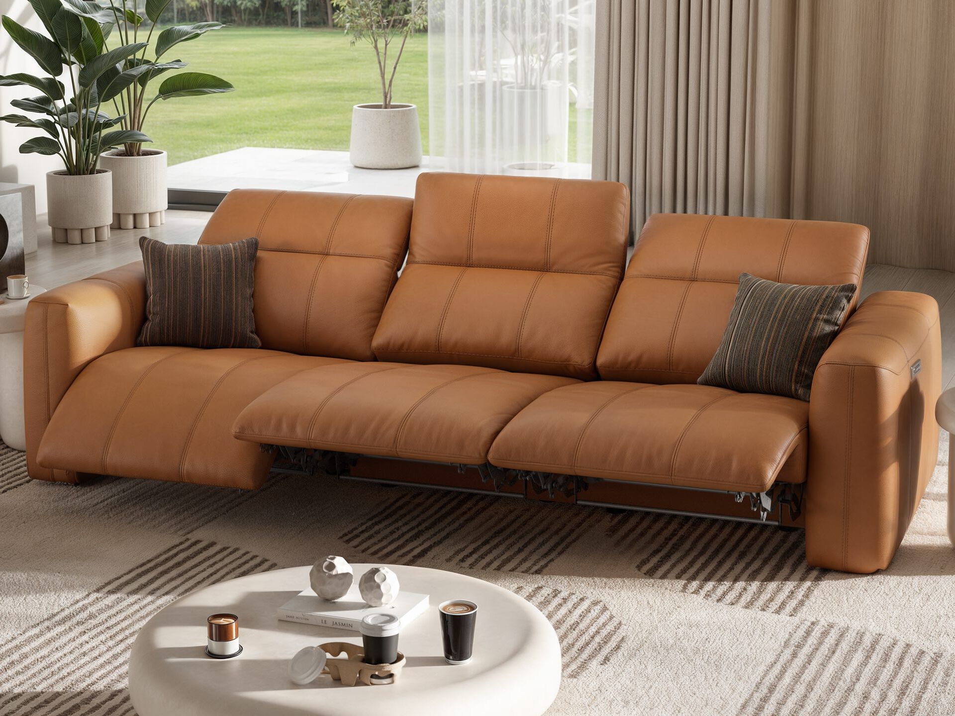 3-местный кожаный диван Sofanella Флорида ARCH-00062596 - Вид №4