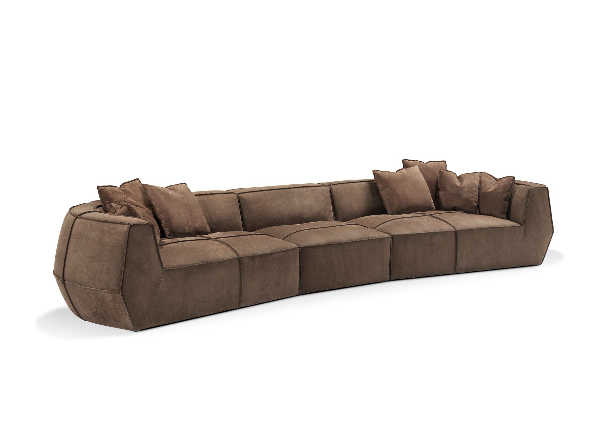 Кожаный изогнутый диван GHIDINI1961 Infinito ARCH-00089399 - Вид №11