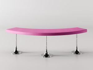 Кожаная мягкая скамья