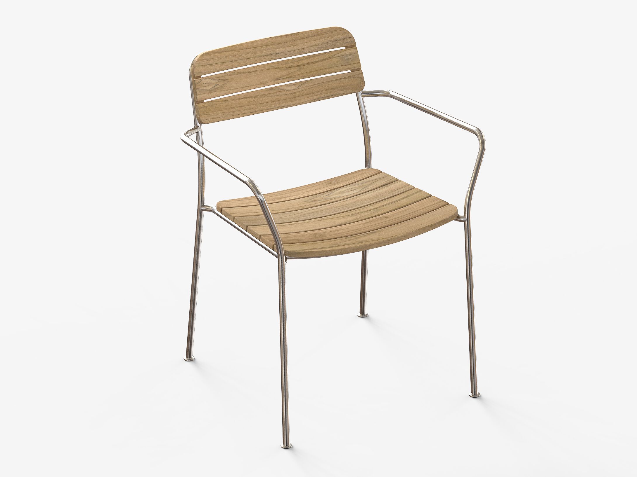 Стул для сада из тикового дерева с подлокотниками Case Solas ARCH-00121355 - Вид №3