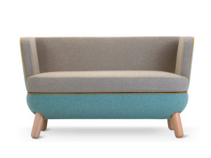 2-местный диван с низкой спинкой