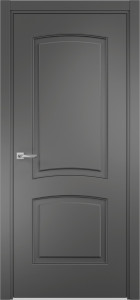 93718204 Дверь межкомнатная Оксфорд ДГ глухая ПВХ-плёнка цвет софт графит 200 x 60 см STLM-0554471 LOYARD