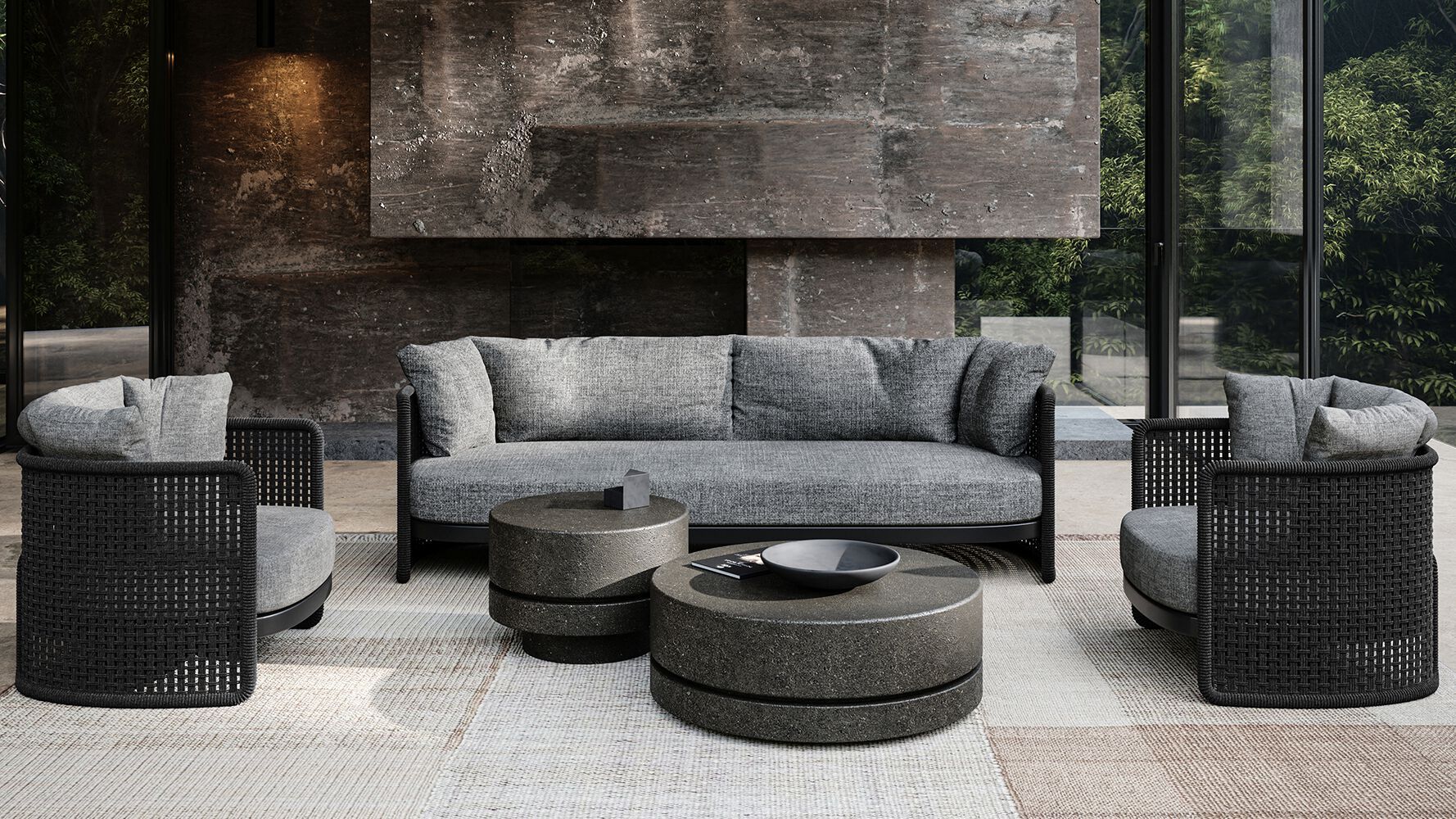 Бетонный низкий садовый стол SNOC Miura ARCH-00143154 - Вид №6