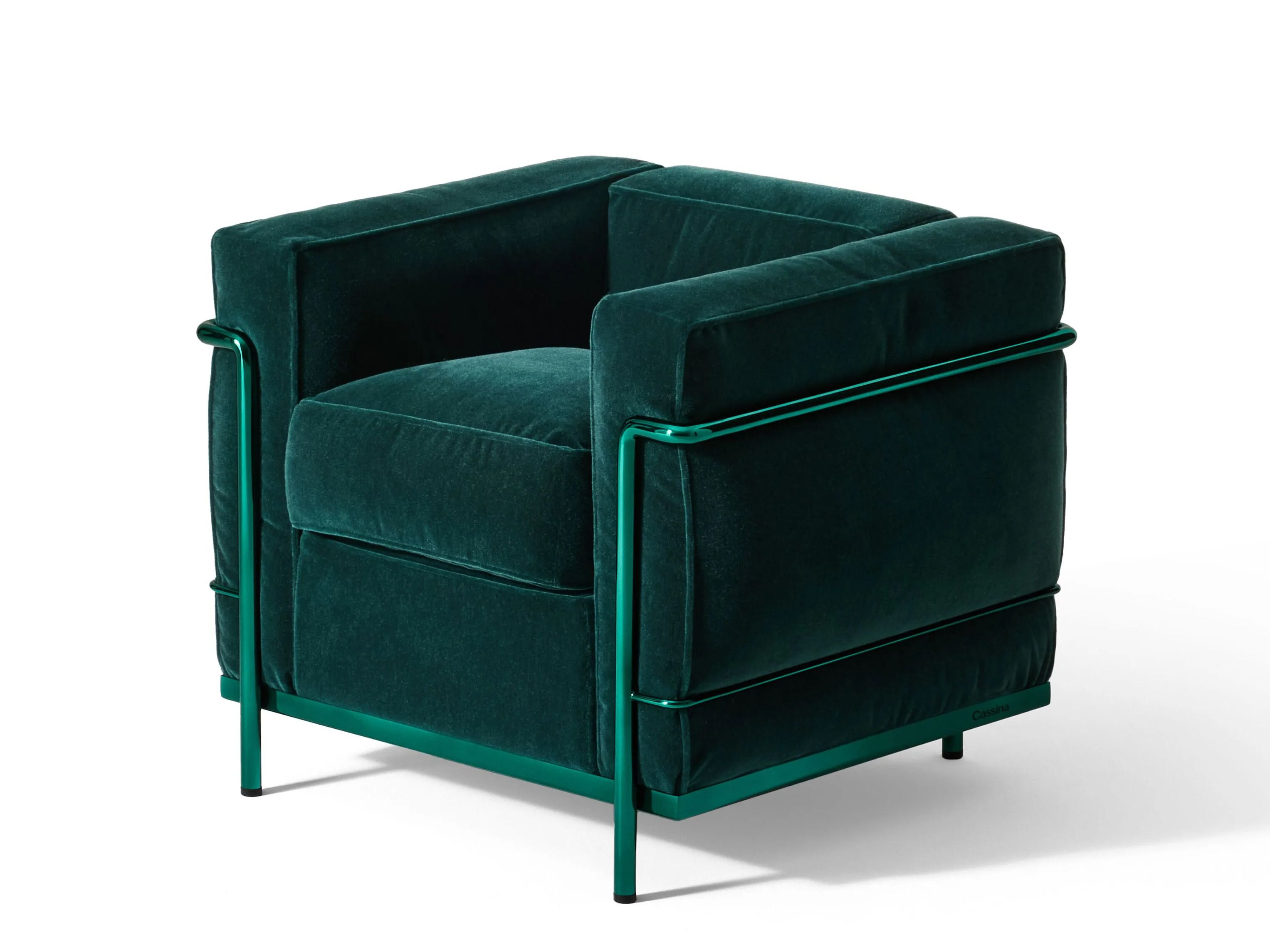 Бархатное кресло с подлокотниками CASSINA LC ARCH-00036387