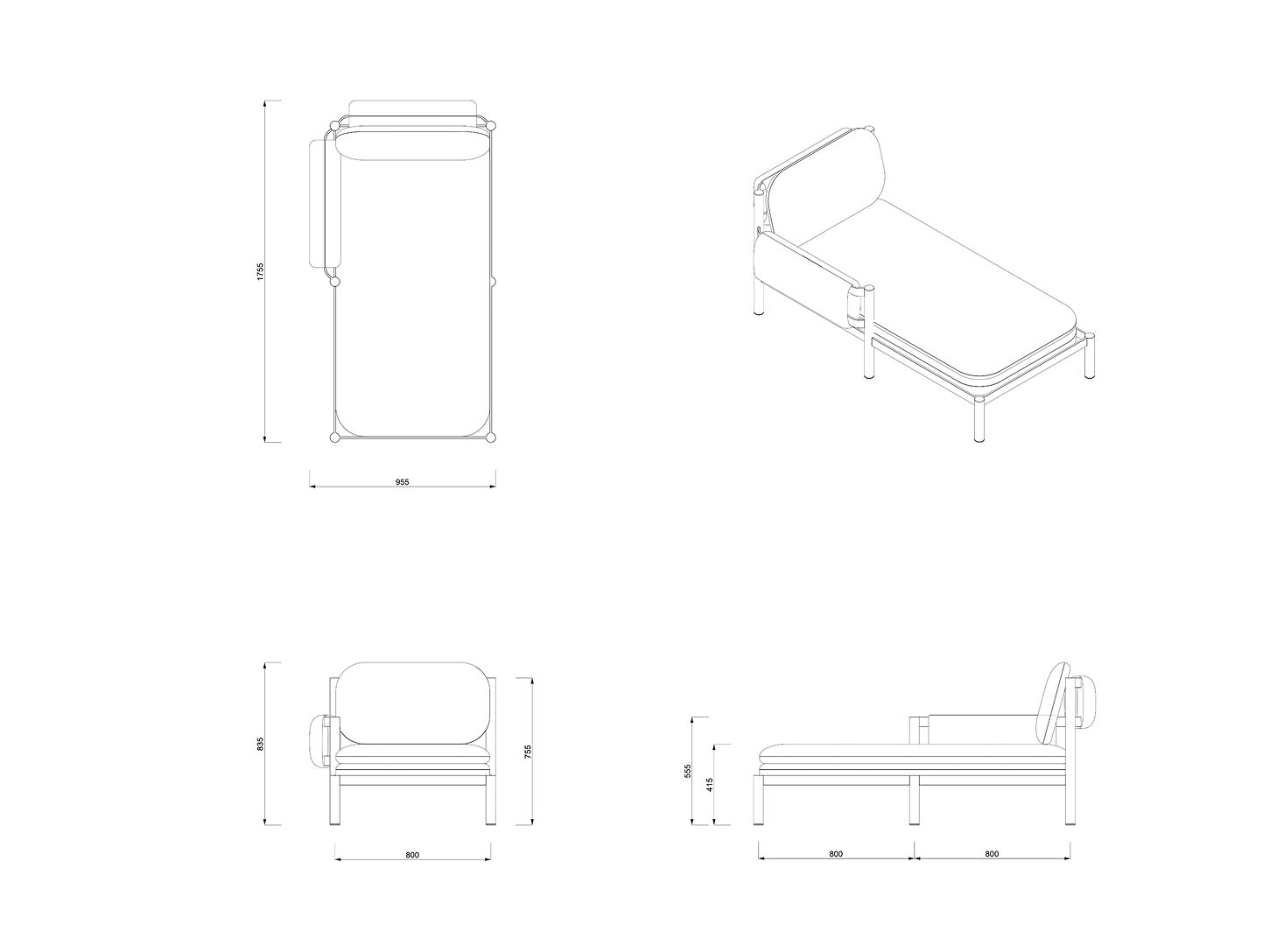 Алюминиевая Садовая кровать Joyf Tropic ARCH-00113699 - Вид №6