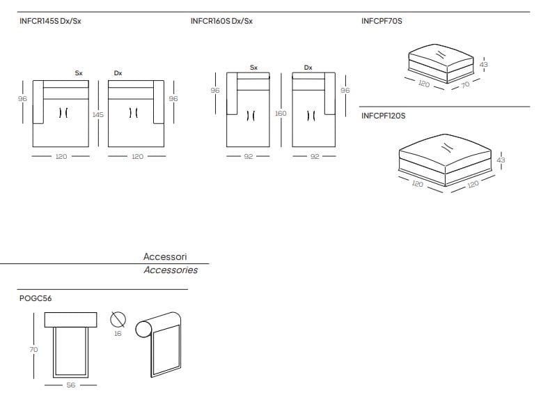 Ткань линейный съемный диван GRUPPO FOX день Фокса ARCH-00002082 - Вид №1