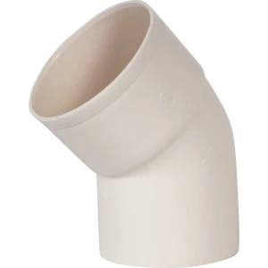 Отвод на 45° для трубы 80 мм цвет белый