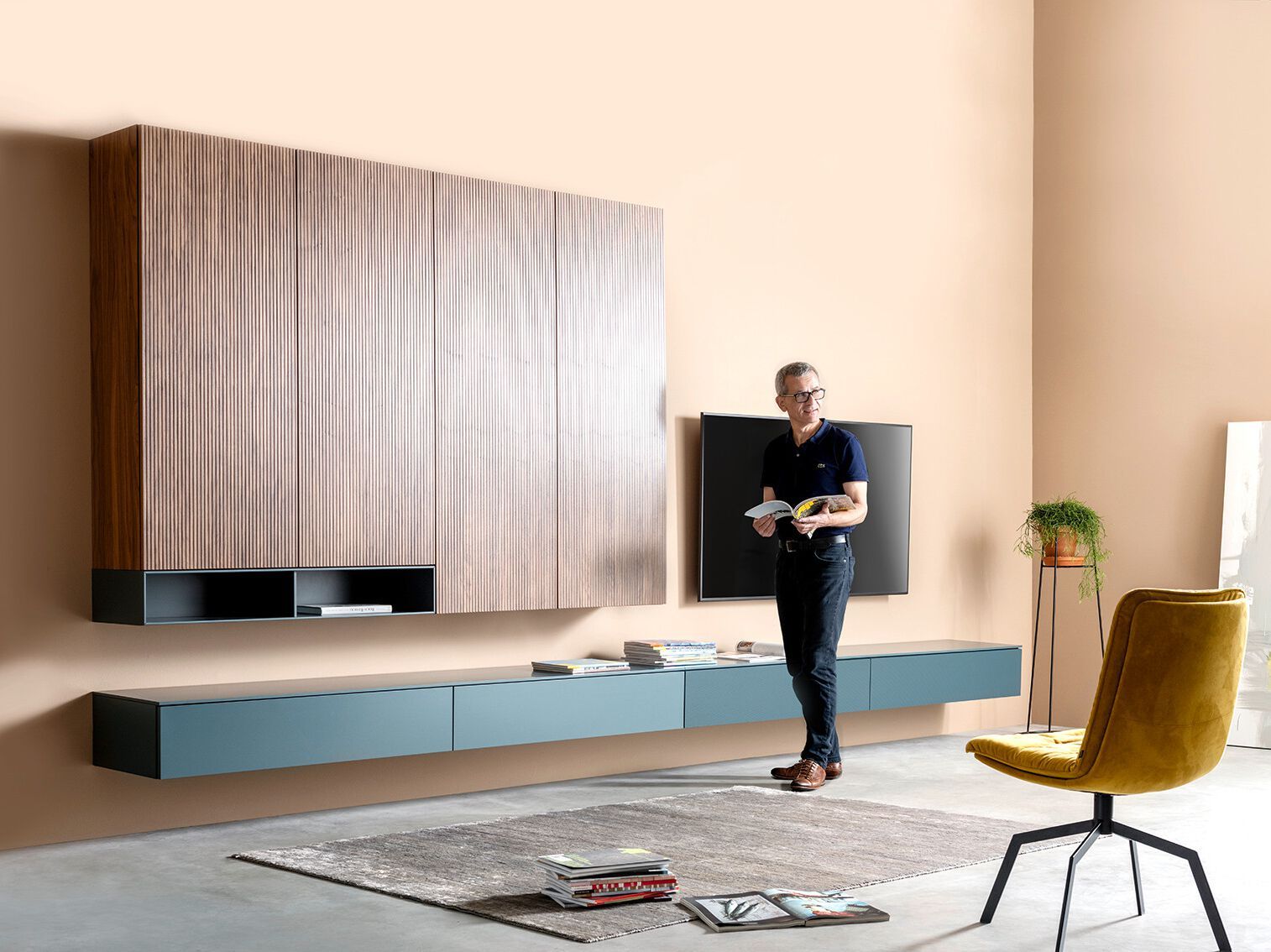 Стена установленная оборудованная стена Sudbrock Möbelhandwerk куб ARCH-00011399