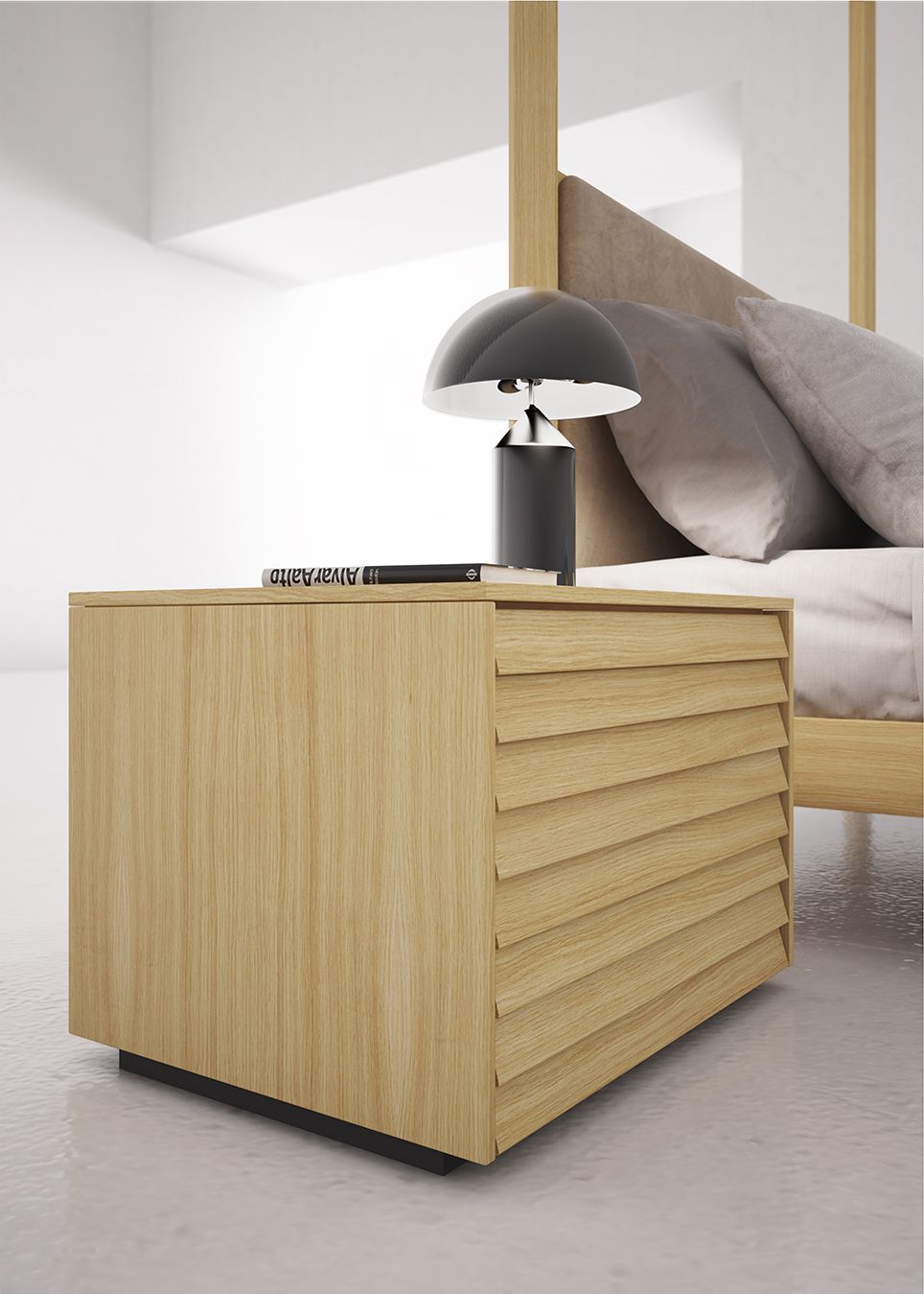 Деревянная прямоугольная тумбочка с ящиками Punt Sussex ARCH-00007156 - Вид №5