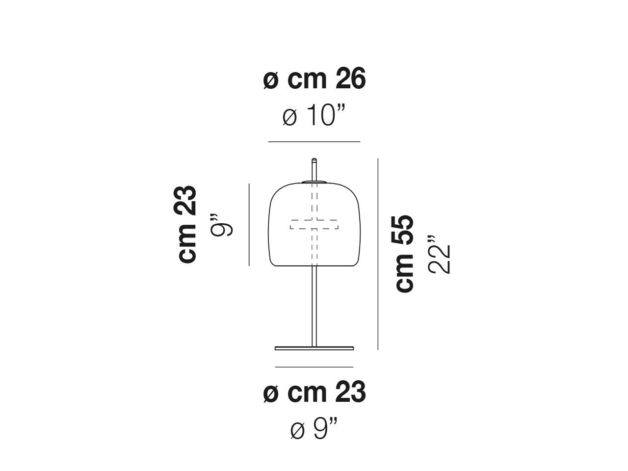Светодиодная настольная лампа из дутого стекла In Stock VETRERIA VISTOSI - JUBE LT ARCH-00063953 - Вид №2