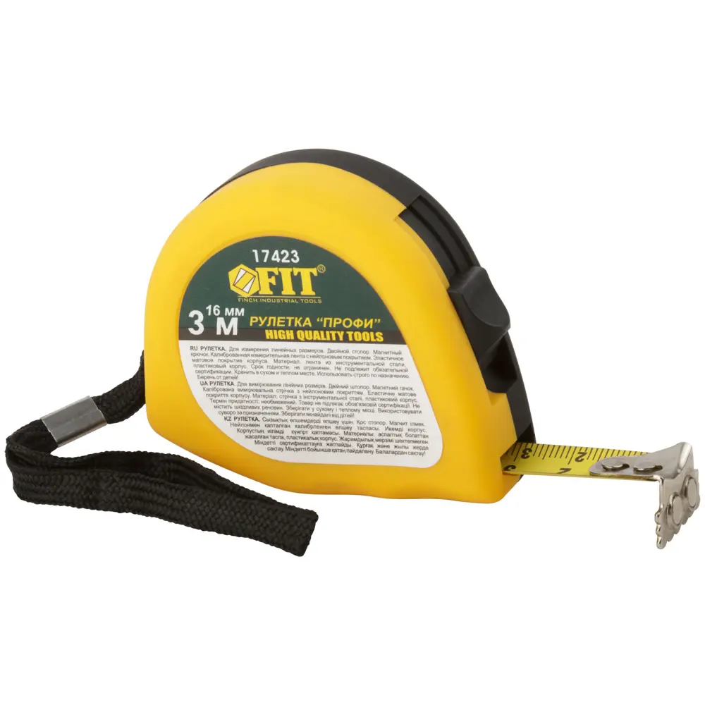 Рулетка Fit Профи, 3 м x 16 мм STLM-2173711