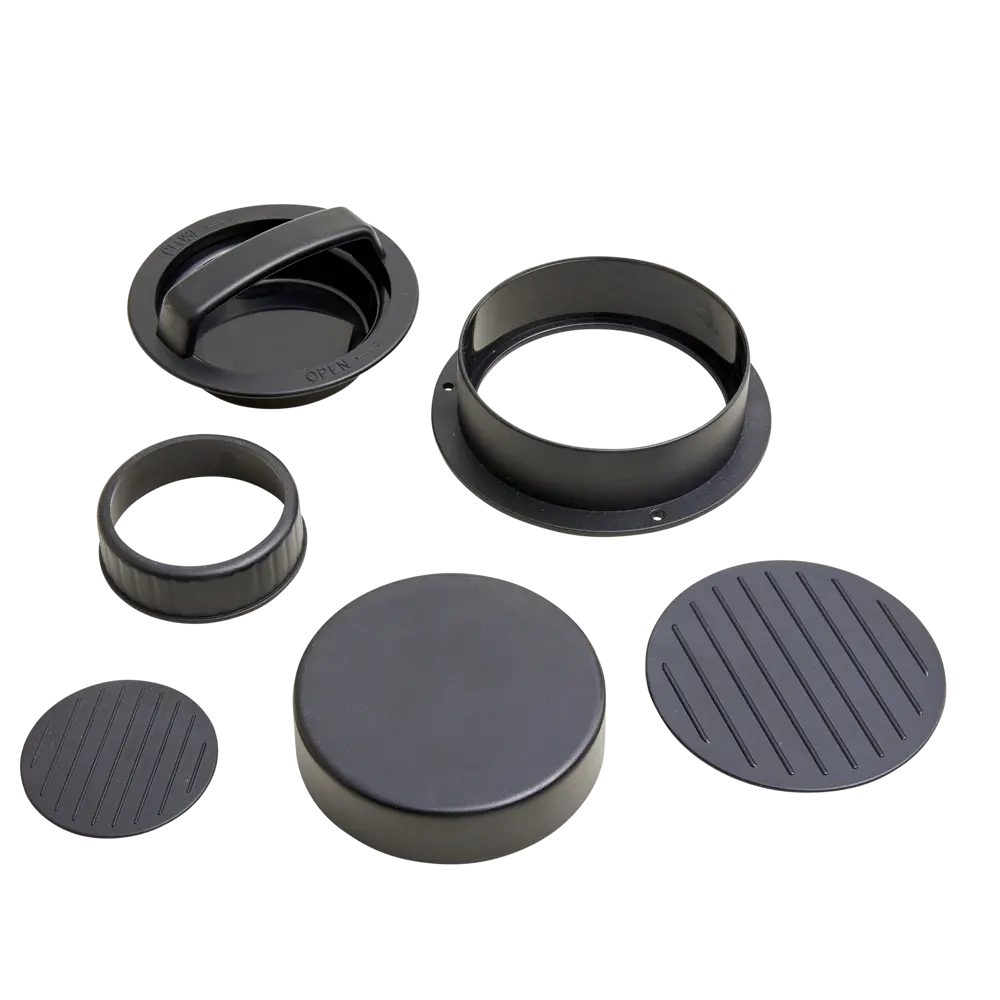 Пресс для котлет Naterial 12.5x12.5x6 см пластик черный STLM-2112665 - Вид №3