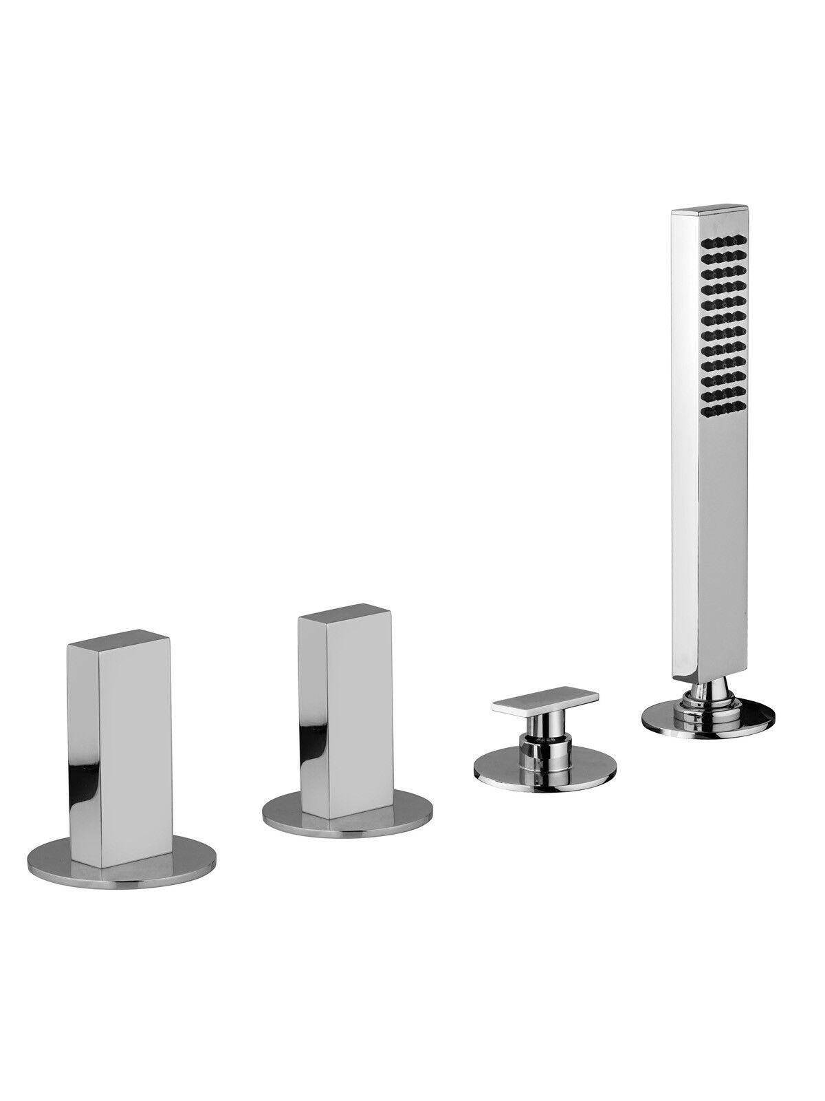 Смеситель для ванны с 4 отверстиями и переключателем Rubinetterie Frattini Vita Due ARCH-00141139 - Вид №1