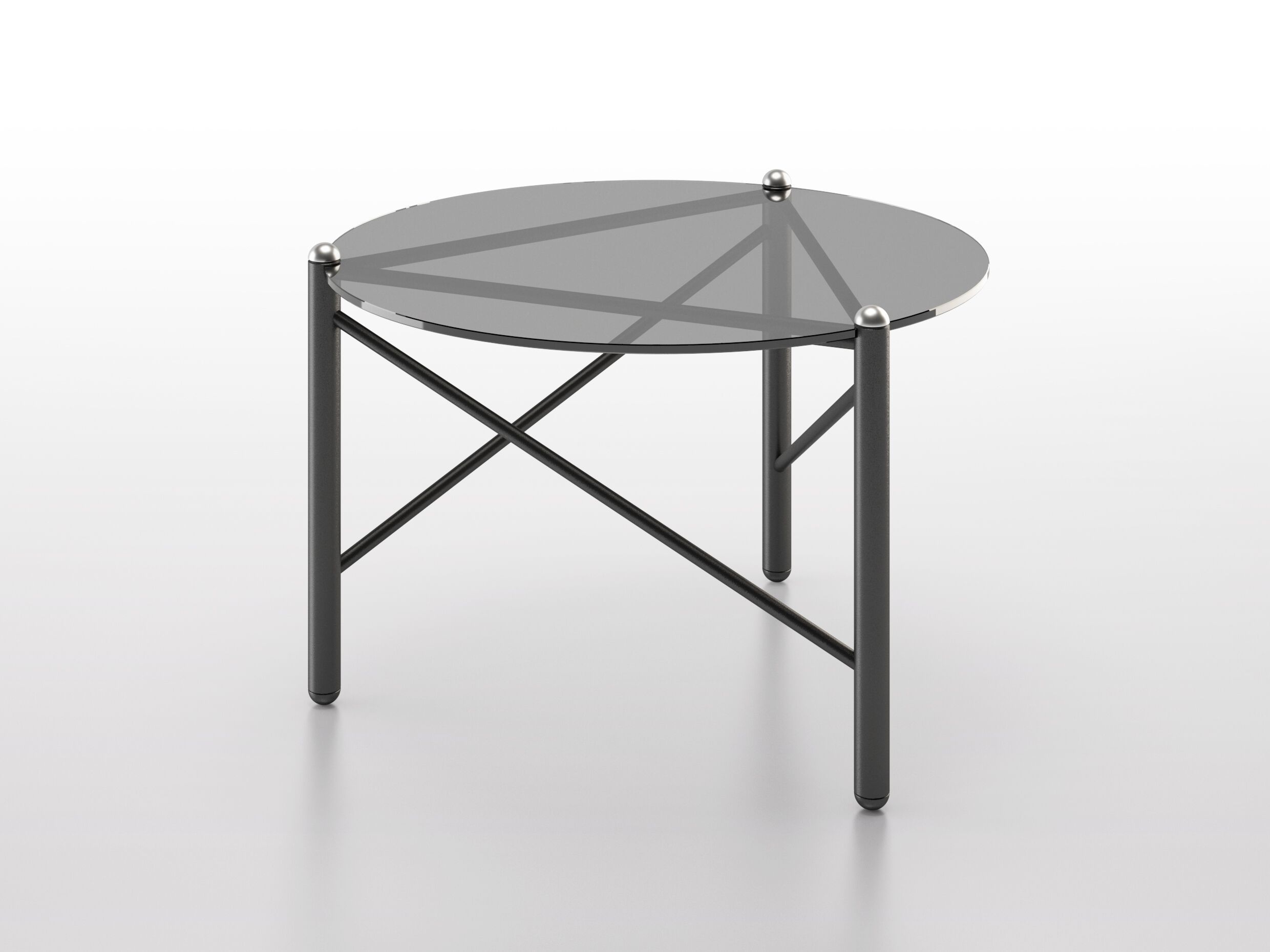 Круглый Хрустальный журнальный столик BBB VITRUVIO ARCH-00123926 - Вид №1