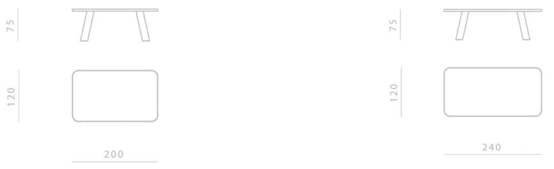 Прямоугольный мраморный стол Dark Emperador GHIDINI1961 Native ARCH-00120855 - Вид №3