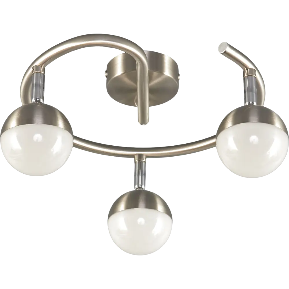 Спот светодиодный Globo 56201, 3x4.8 Вт, цвет матовый никель STLM-2094935 - Вид №1