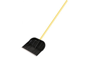 15693713 Пластиковая лопата для снега с деревянным черенком Зима №3 ЗИ-00587 Спец
