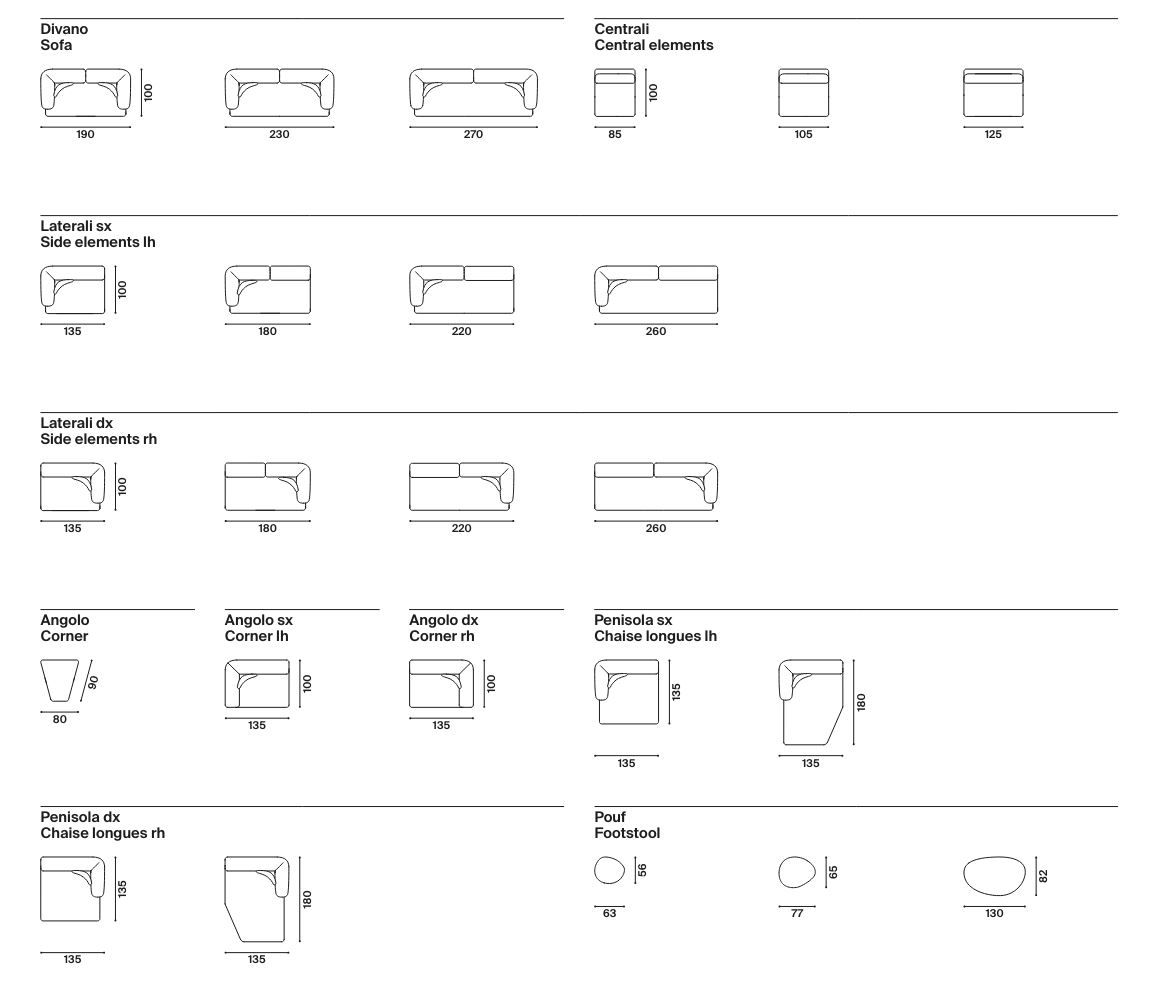 Секционный тканевый диван с полуостровом Twils Камари ARCH-00081820 - Вид №1