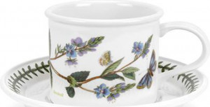 10573832 Portmeirion Чашка чайная с блюдцем Portmeirion Ботанический сад.Вероника 200мл, фарфор Фарфор